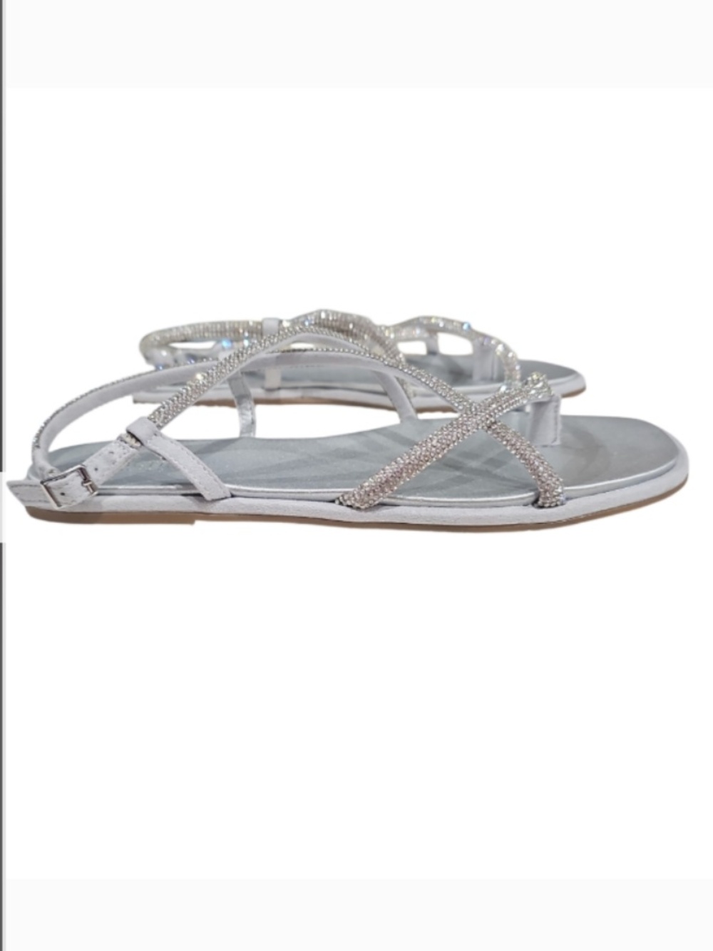 Reaction Kenneth Cole Silver Rhinestone Sandals